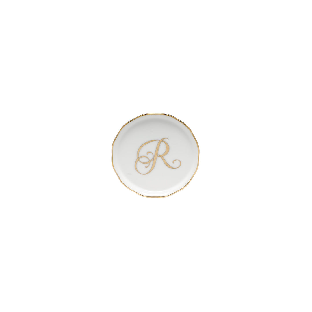 Coaster with Gold R