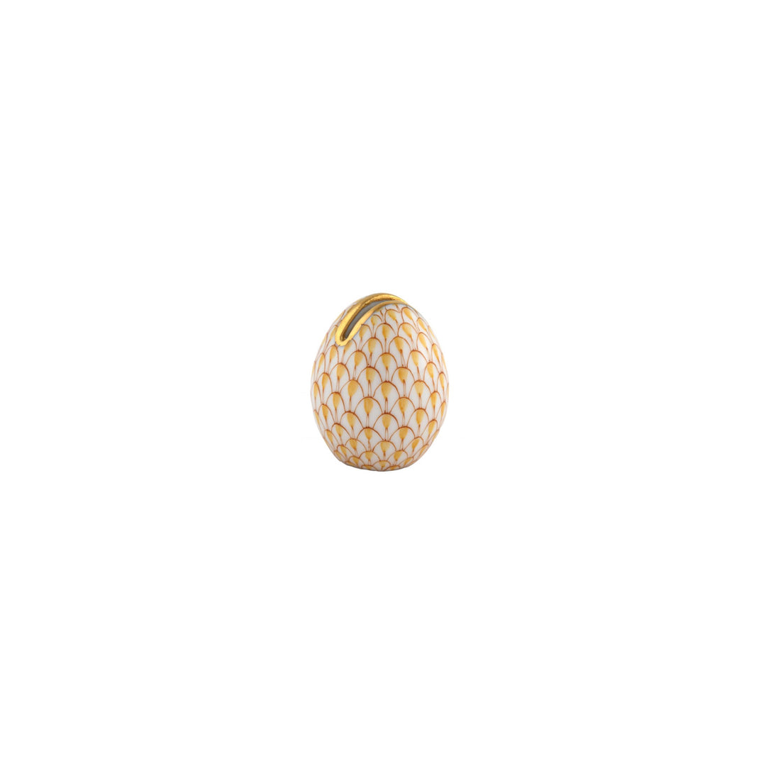 Fishnet Egg Place Card Holder, Butterscotch