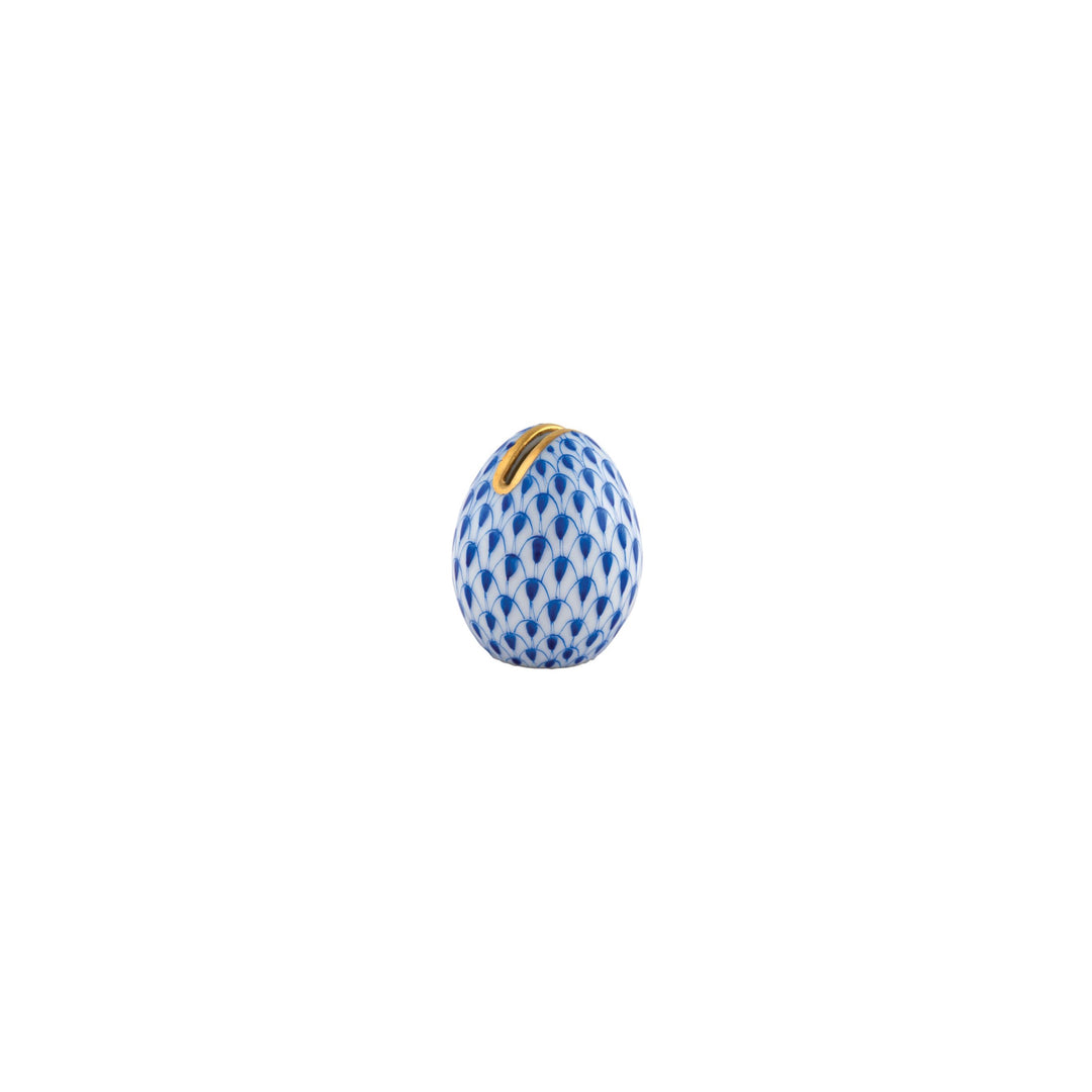 Fishnet Egg Place Card Holder, Sapphire