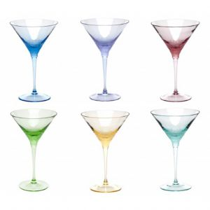 Moser Pebbles Stemless Martini Glass - Clear