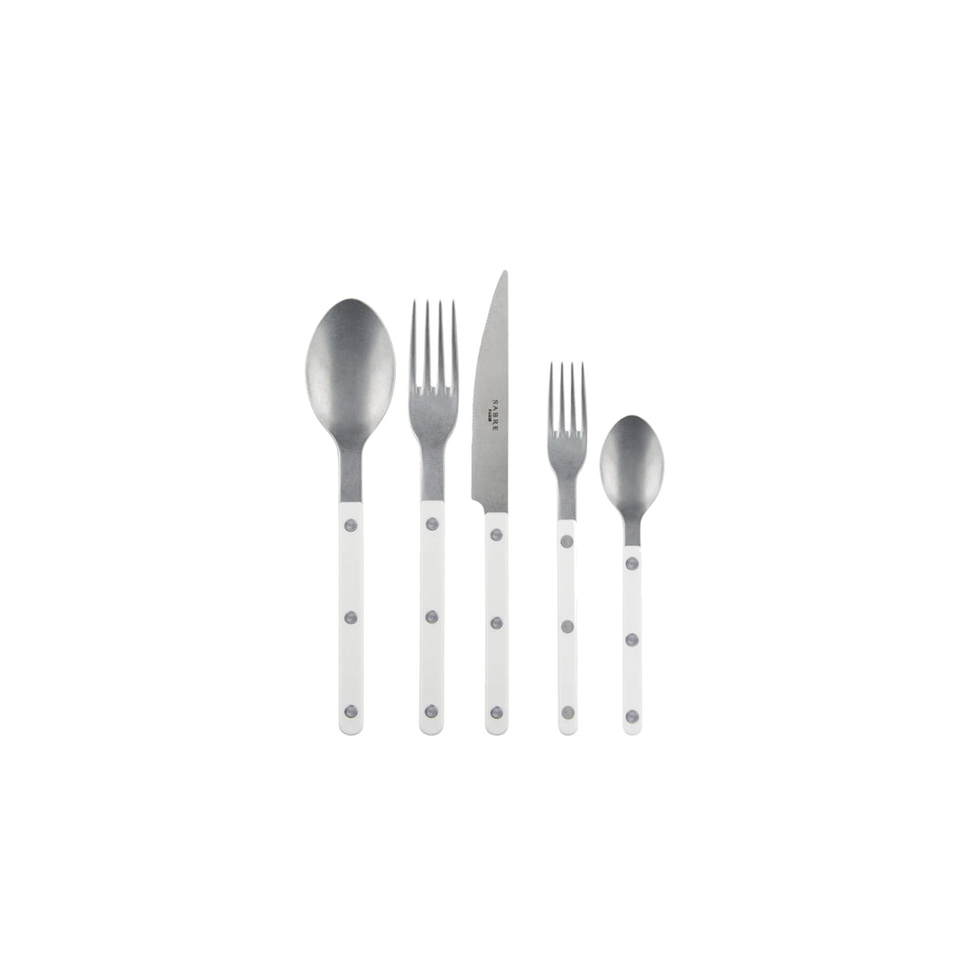 Bistrot Vintage White Five-Piece Setting