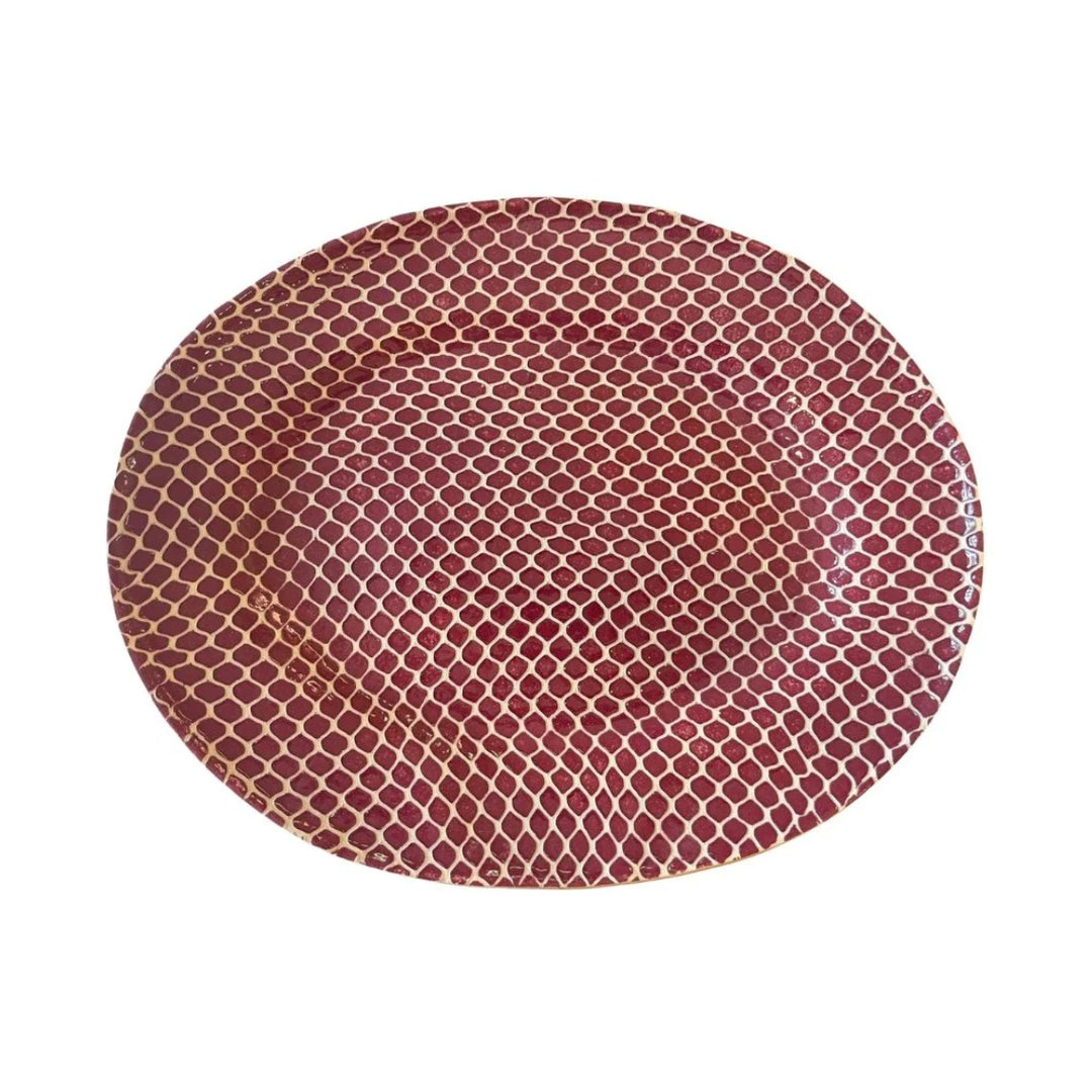 Bordeaux Taj Oval Platter Medium
