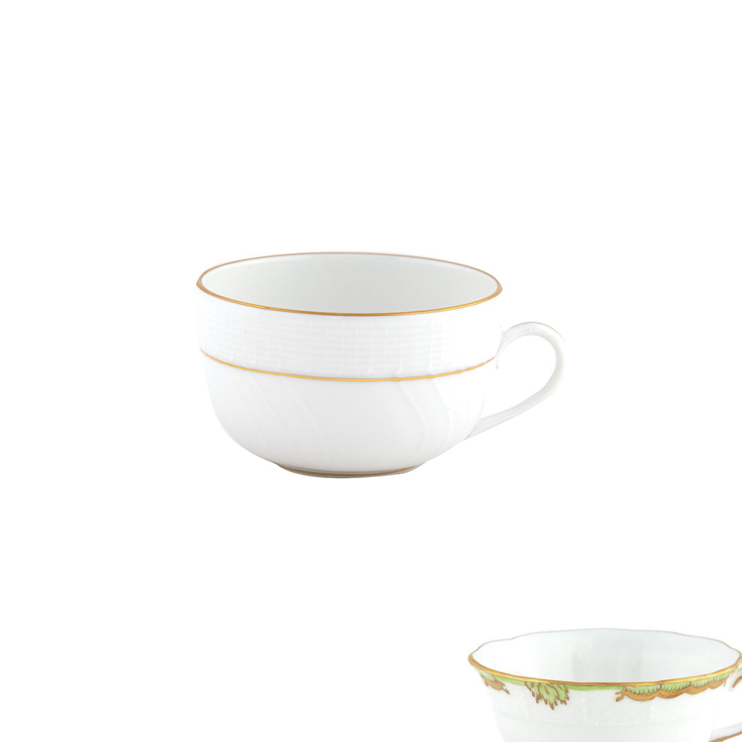 Princess Victoria Green Canton Cup & Saucer