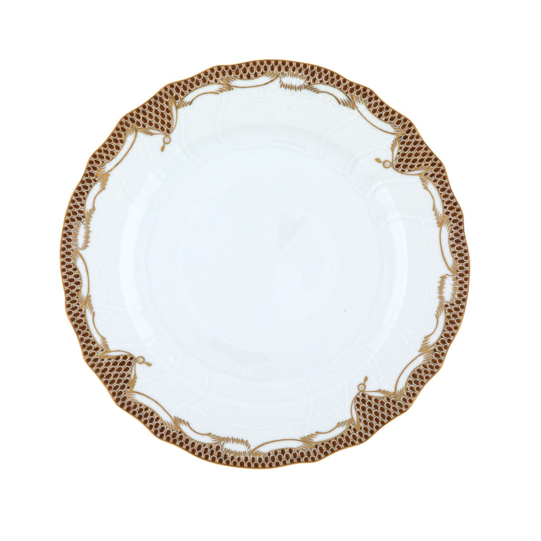 Fish Scale Chocolate Service Plate