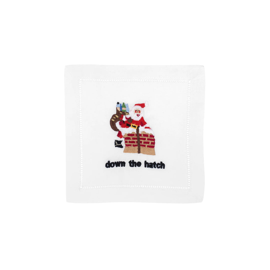 AM Down the Hatch Cocktail Napkins, Set of Four