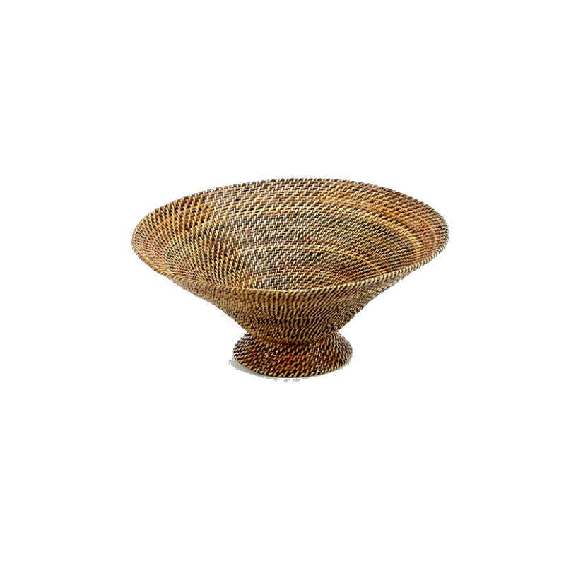 Woven Footed Fruit Bowl/Centerpiece