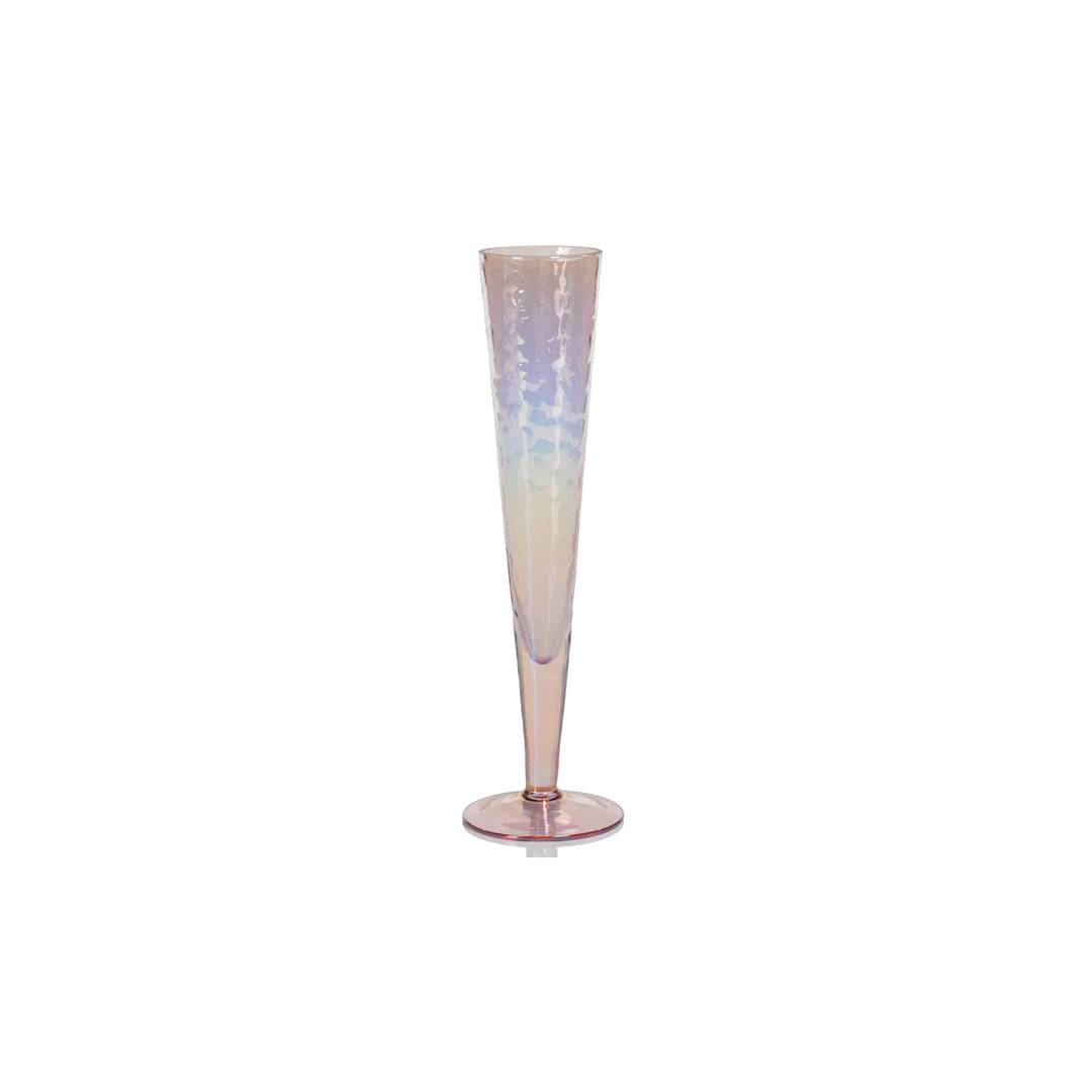 Aperitivo Slim Champagne Flutes Luster Pink, Set of Four