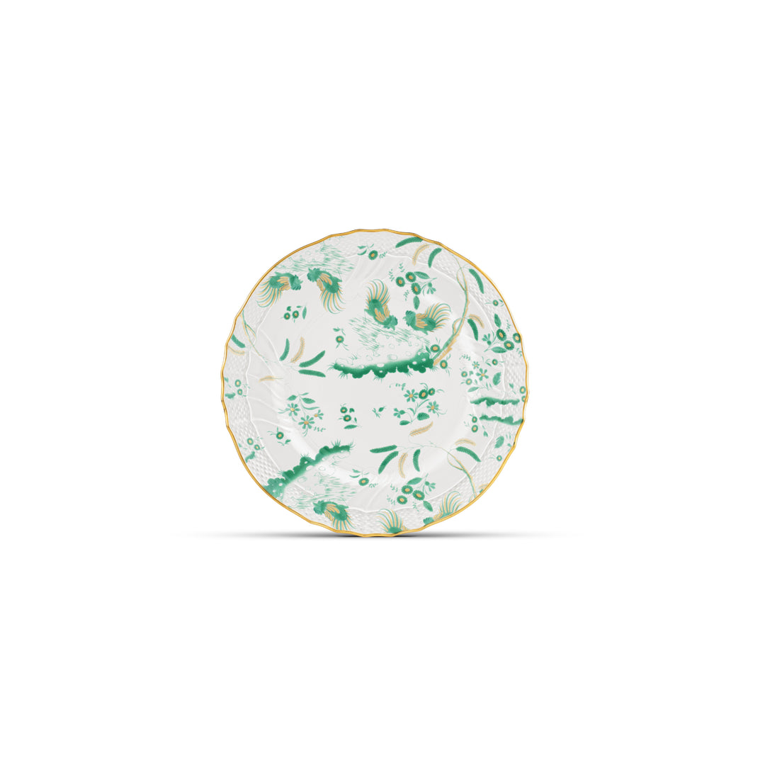 Oro di Doccia Green Dessert Plate