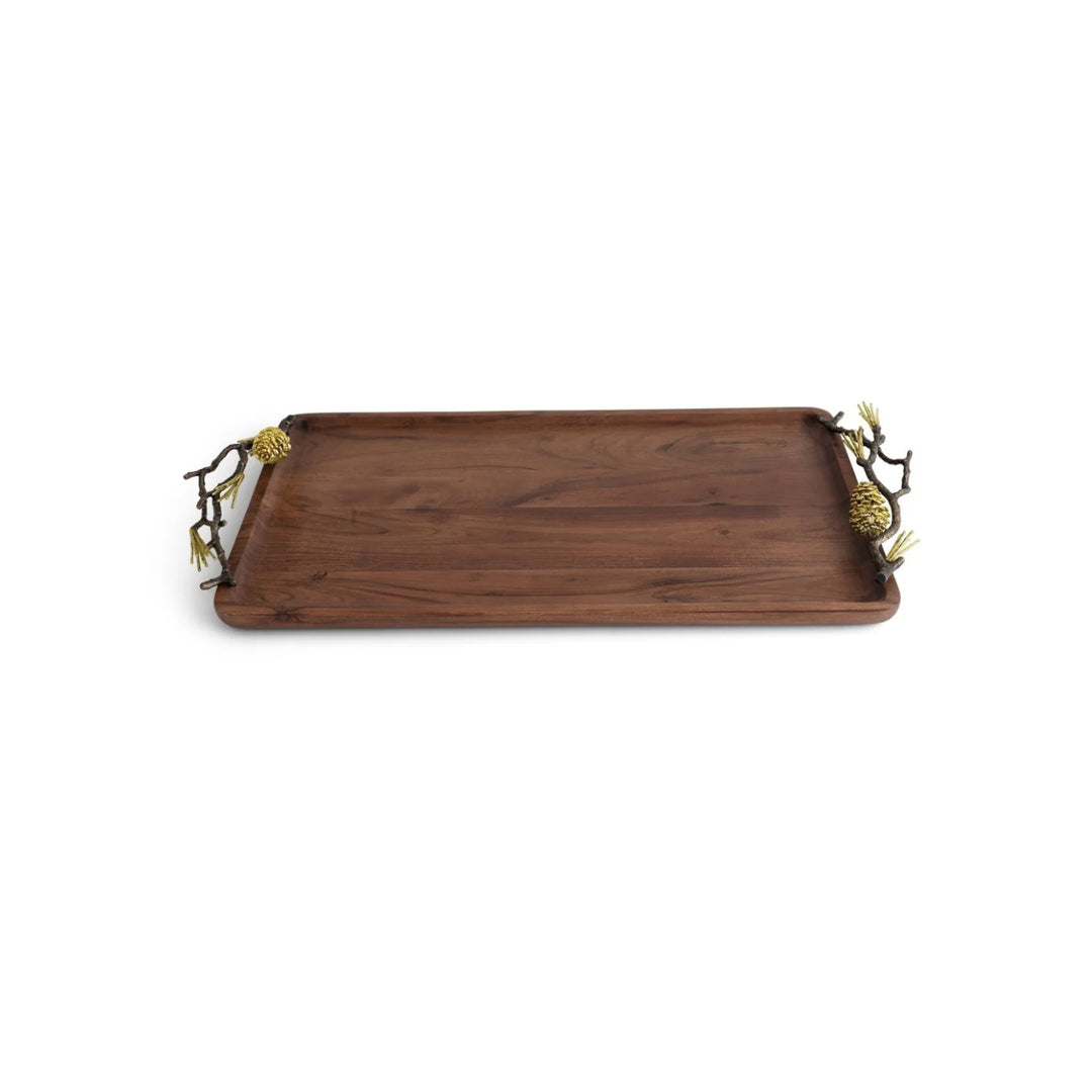 Pine Cone Medium Wood Tray