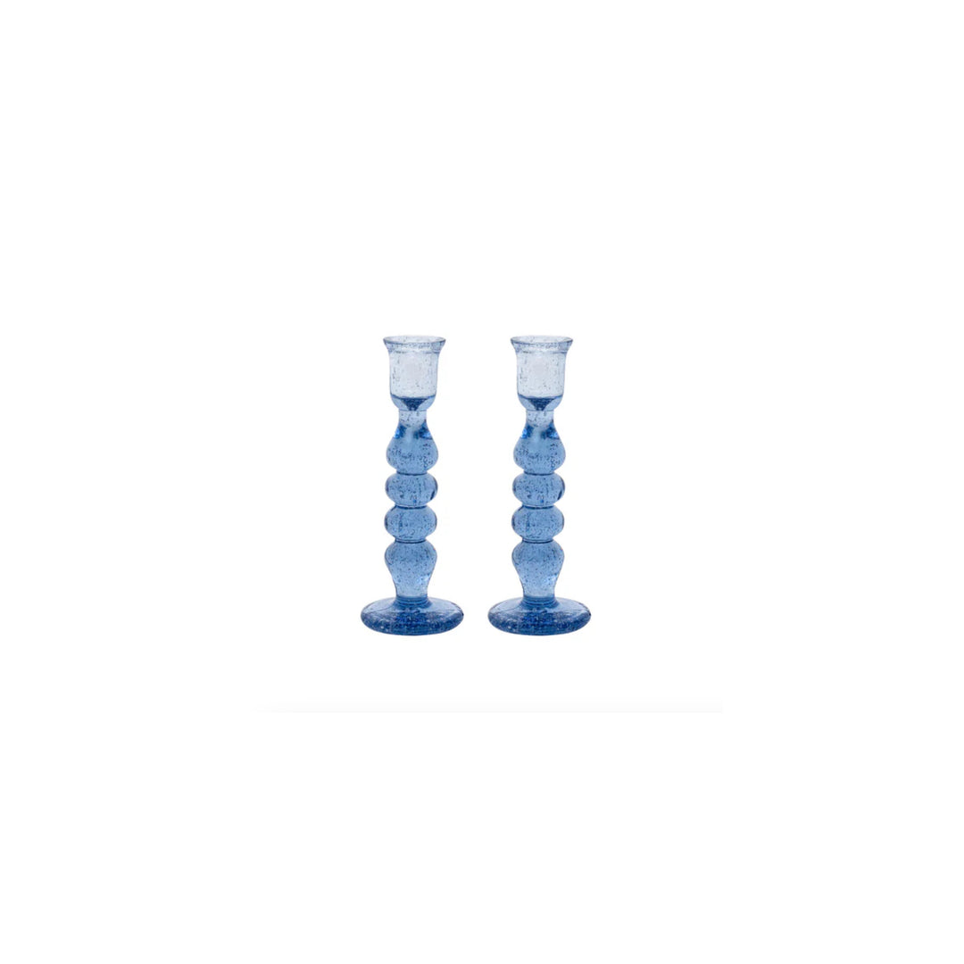 Provence Candlesticks Medium Pair, Chambray