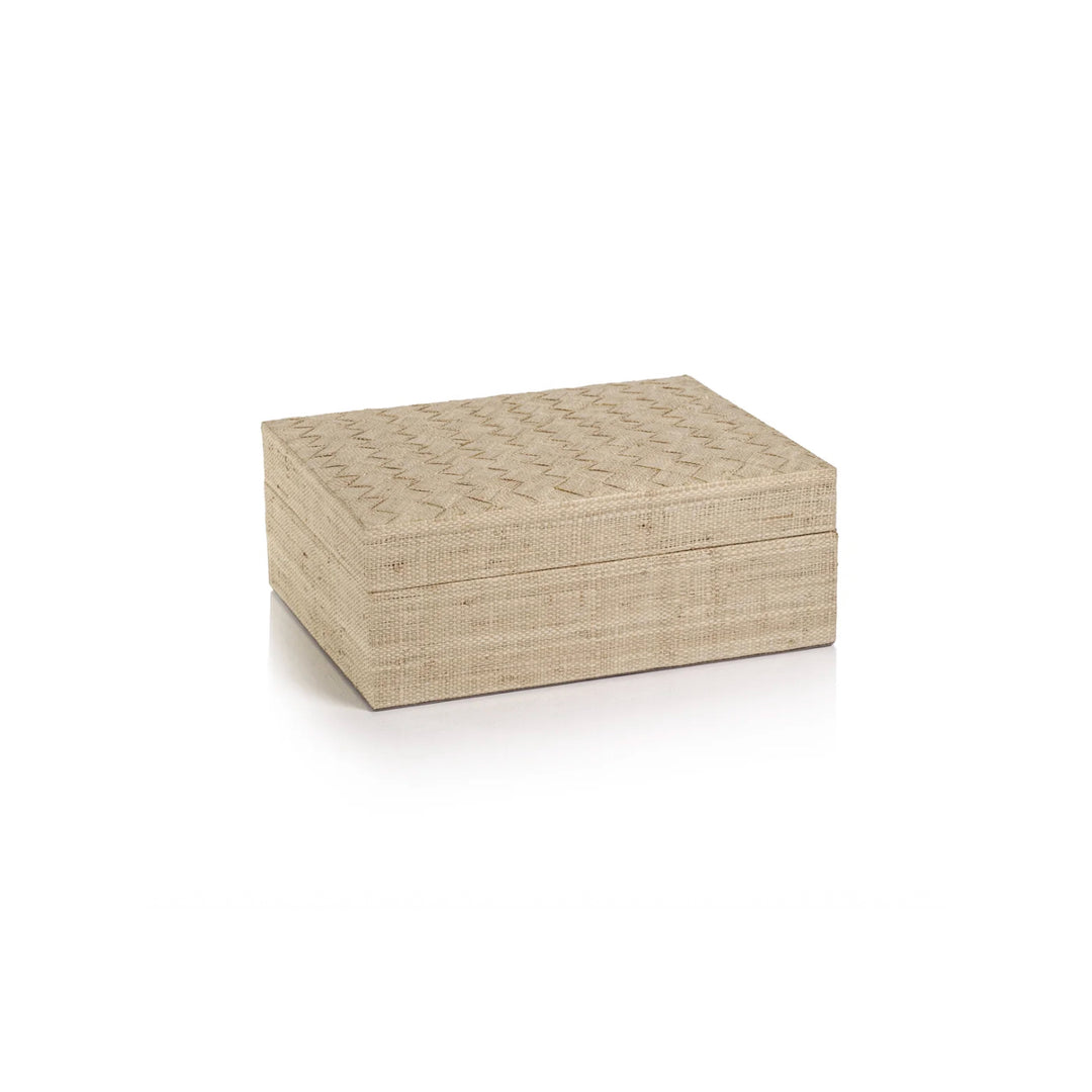 Raffia La Bocca Woven Box Large