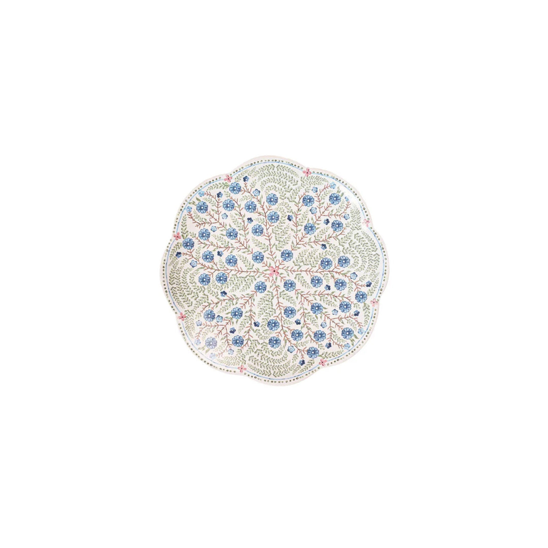 Villa Seville Scalloped Dessert/Salad Plate, Chambray