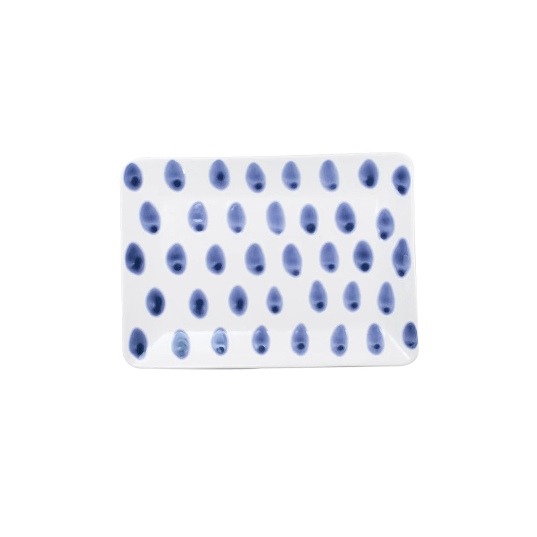 Santorini Dot Rectangular Tray Small