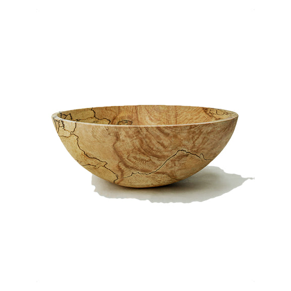 Peterman Spalted Maple Round Bowl 18in