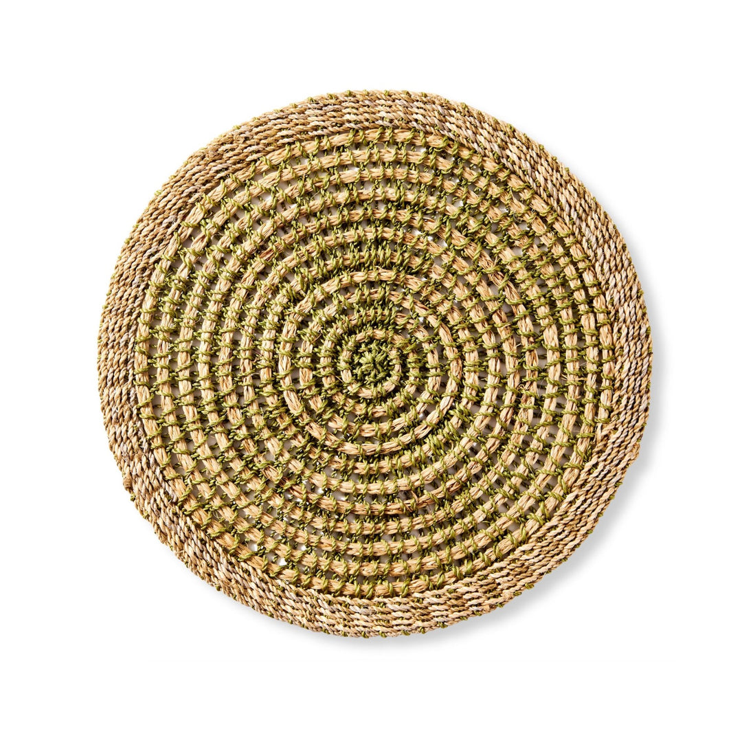 Crochet Abaca Placemat, Grass