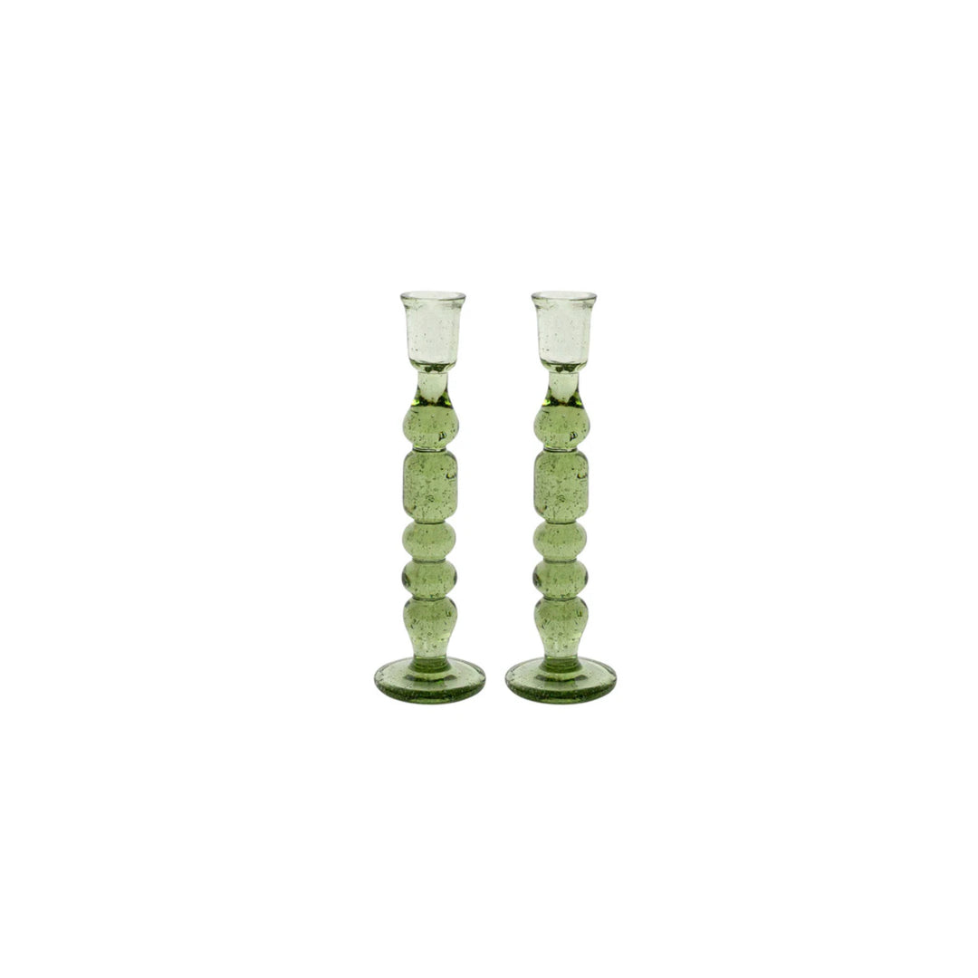 Provence Candlesticks Large Pair, Basil