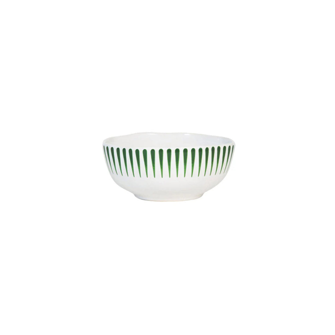 Sitio Stripe Cereal Bowl, Basil