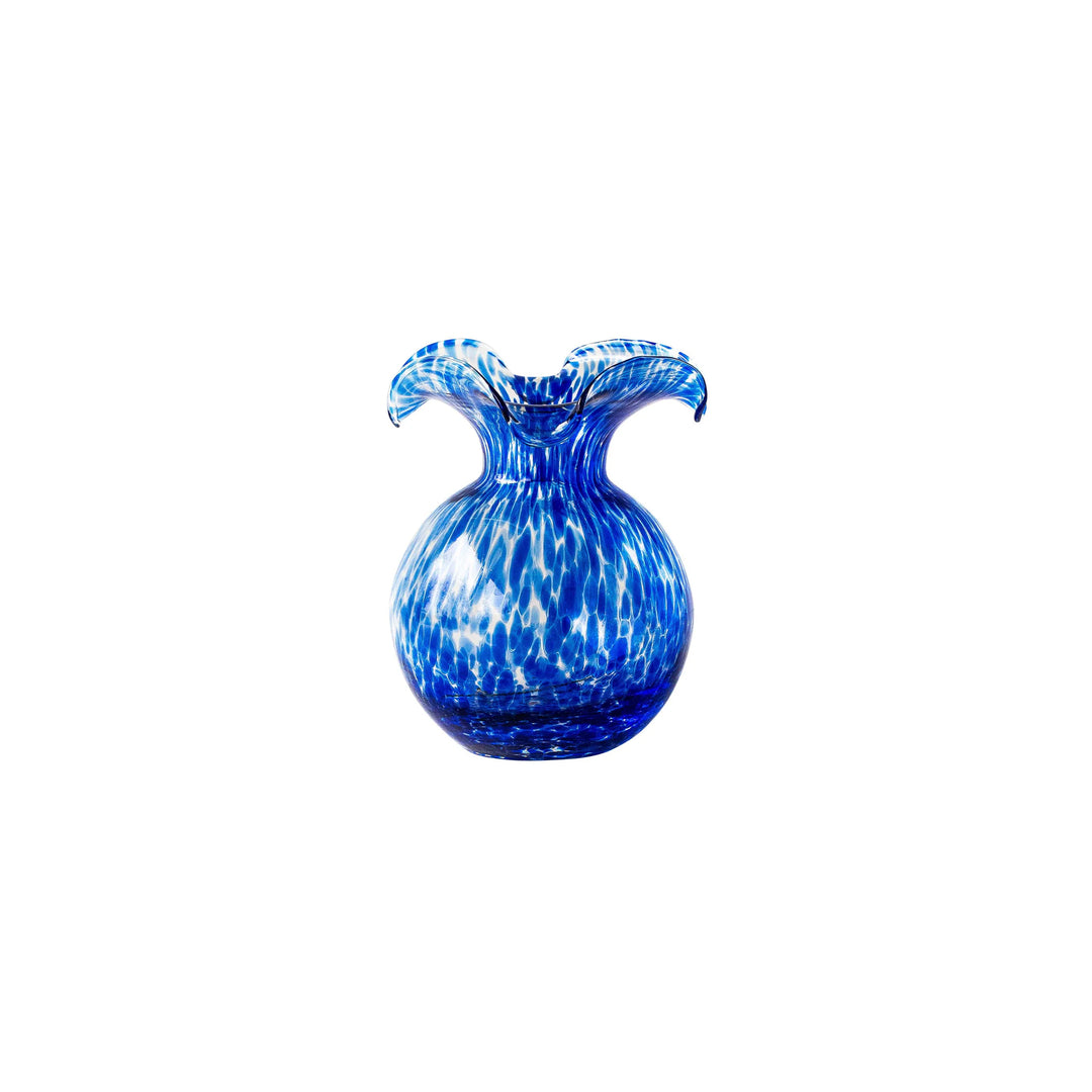 Hibiscus Small Vase, Cobalt Tortoiseshell