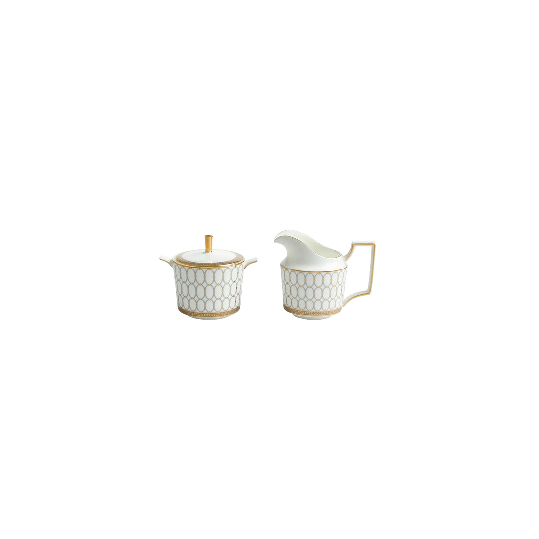 Renaissance Grey Sugar & Creamer