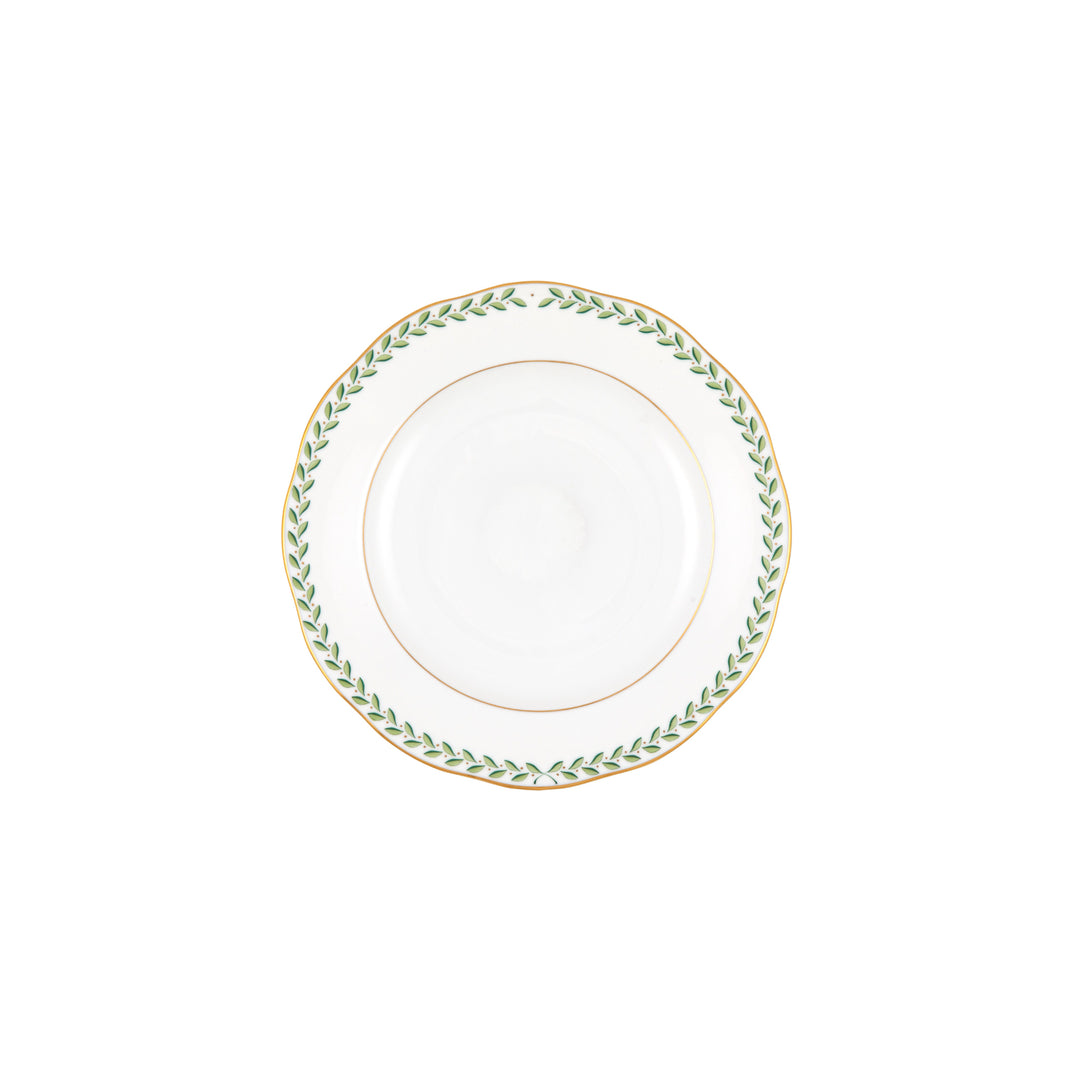 Green Laurel Dessert Plate