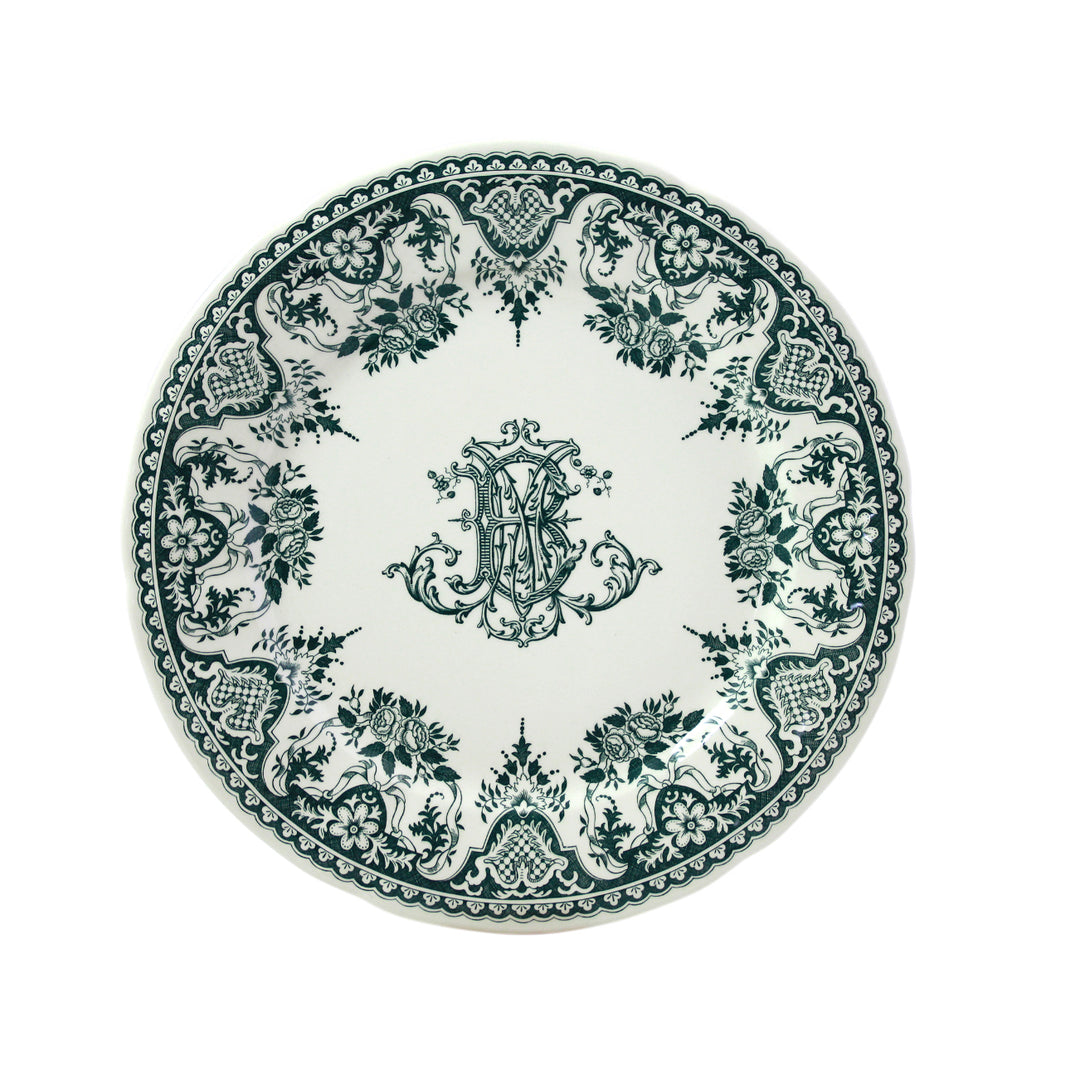 Les Depareillees Monogram Dinner Plate