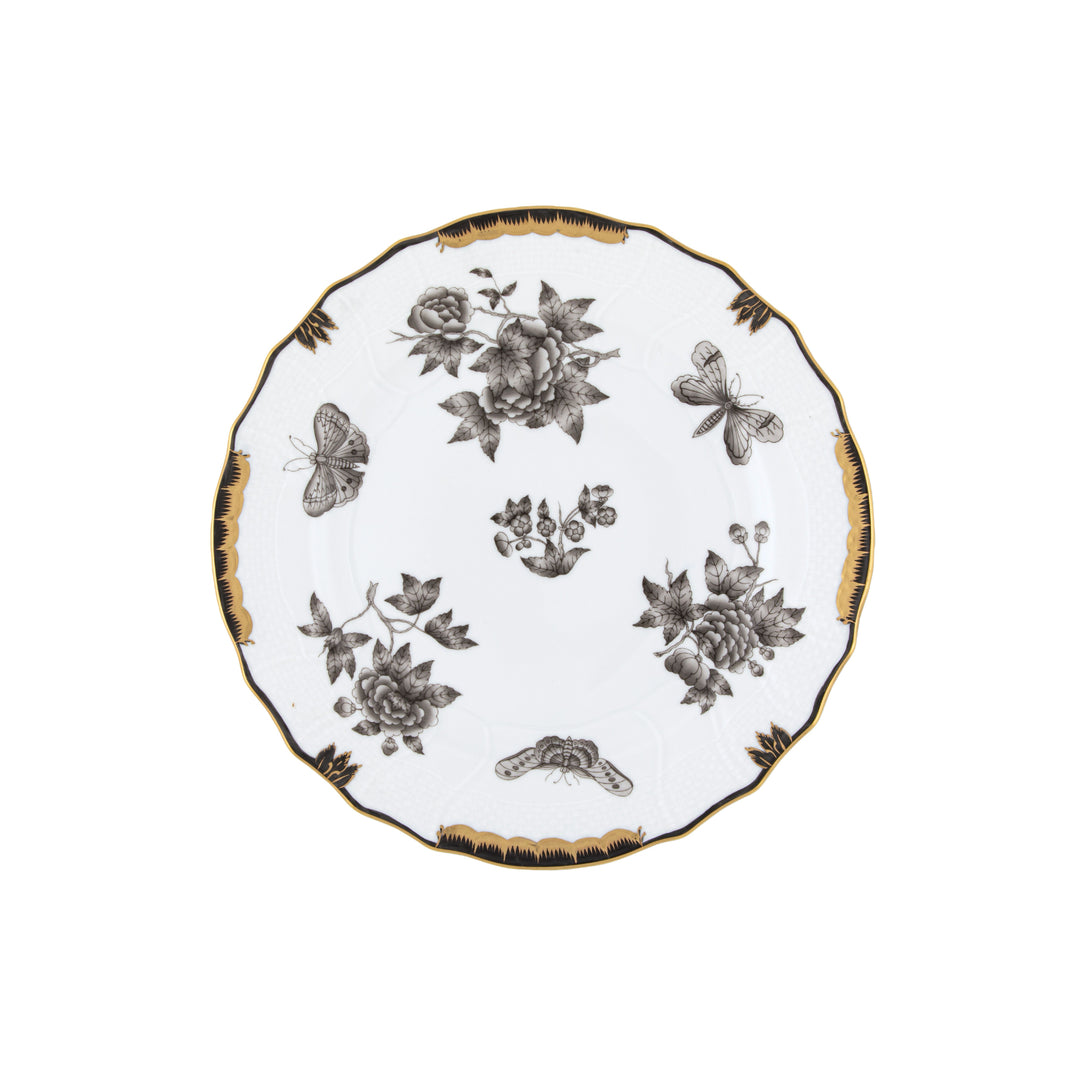 Fortuna Black Dinner Plate