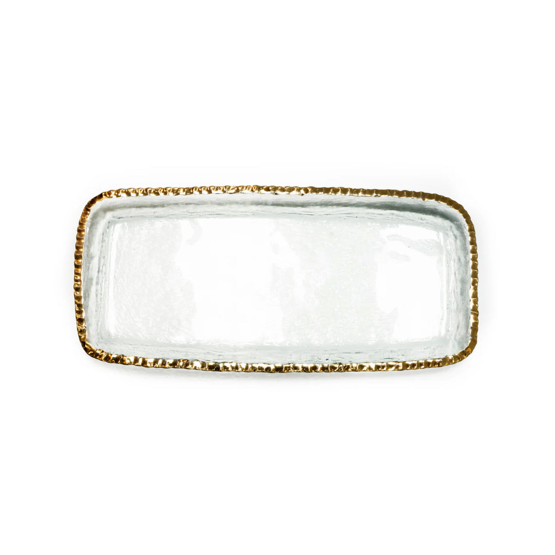 Edgey Gold Banquet Rectangular Tray