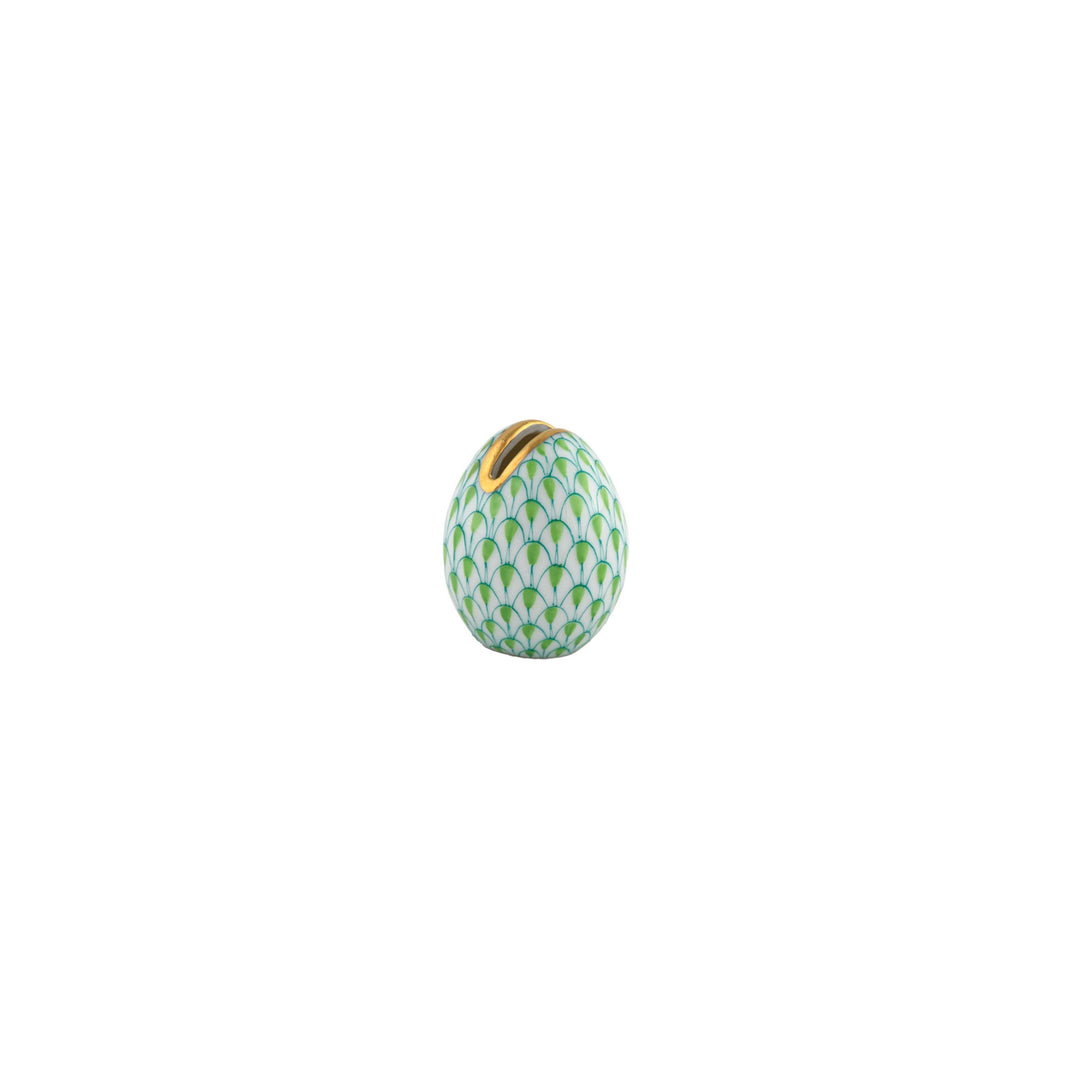 Fishnet Egg Place Card Holder, Keylime