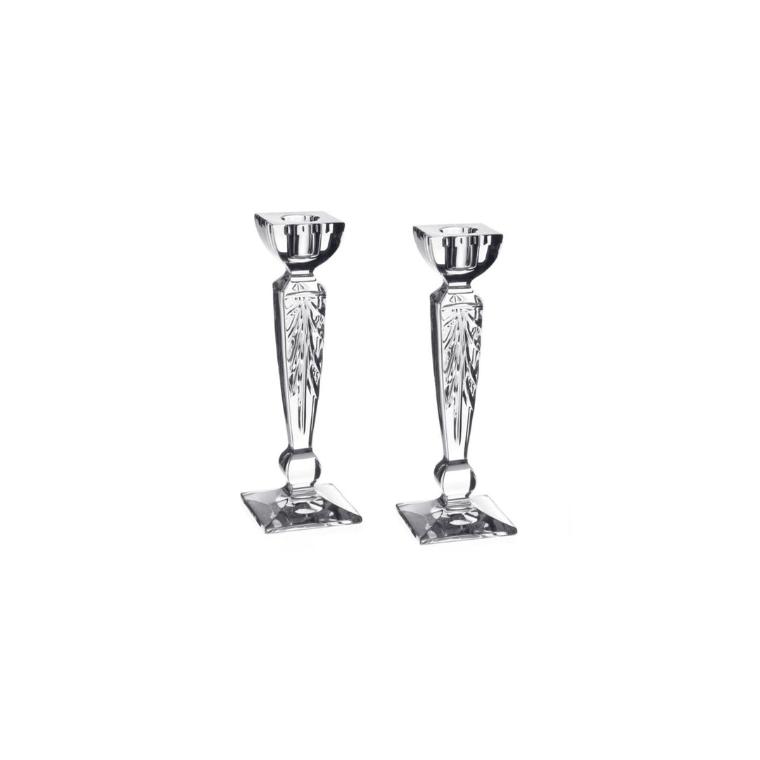 Iris Crystal Candlesticks, Pair