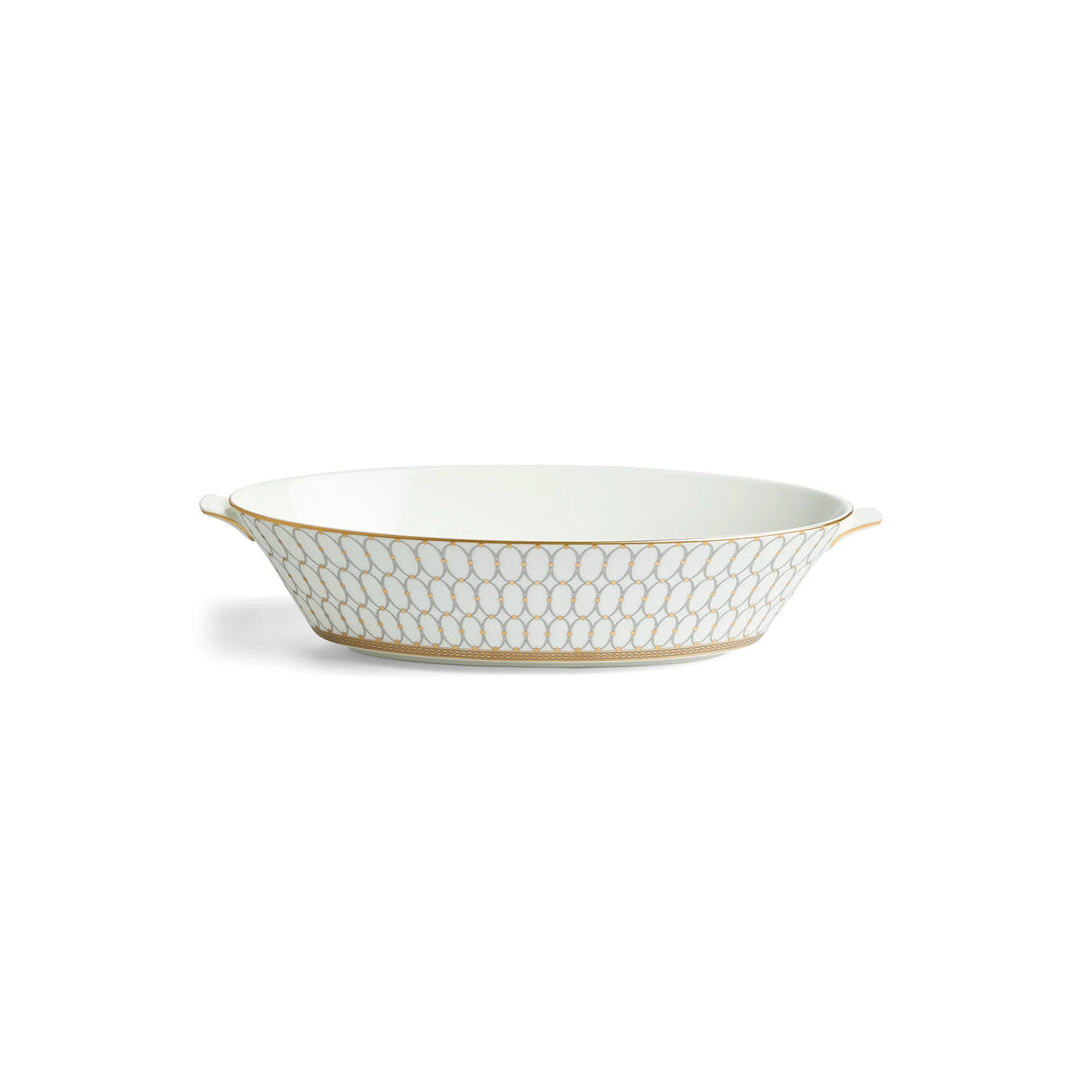 Renaissance Grey Oval Serving Bowl