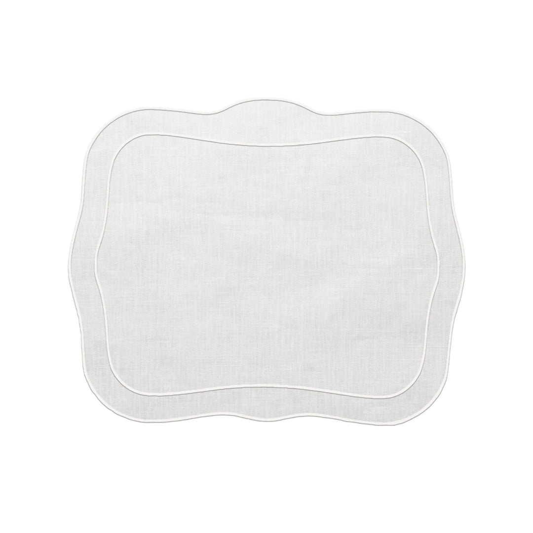 Linho Patrician Placemat White, Set of Two