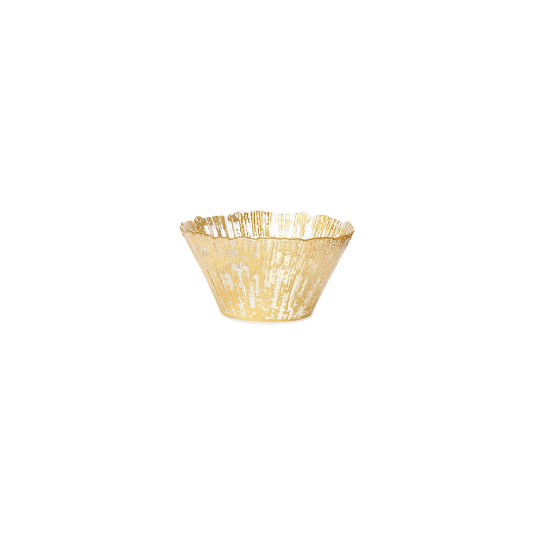 Rufolo Glass Gold Small Deep Bowl