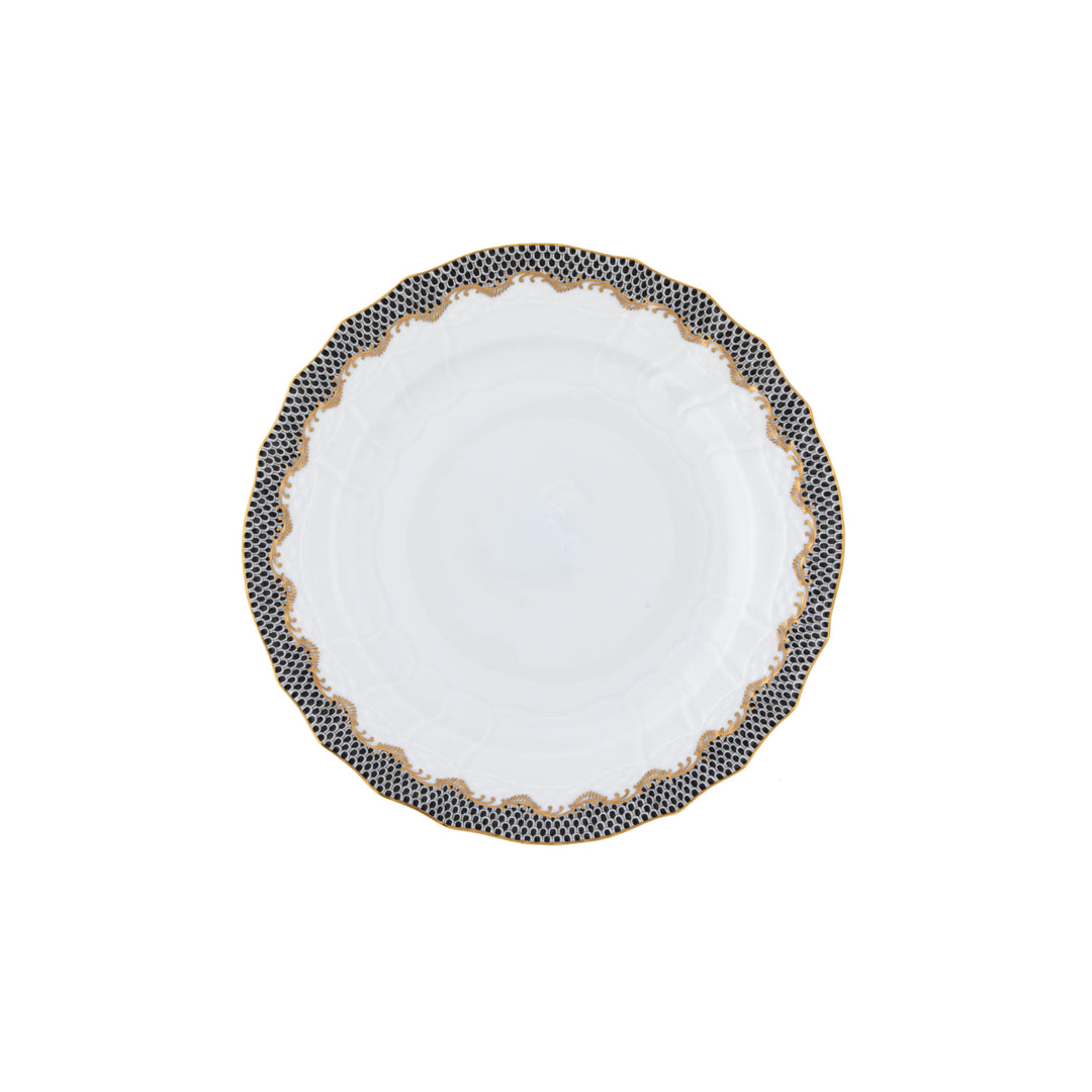 Fish Scale Black Service Plate
