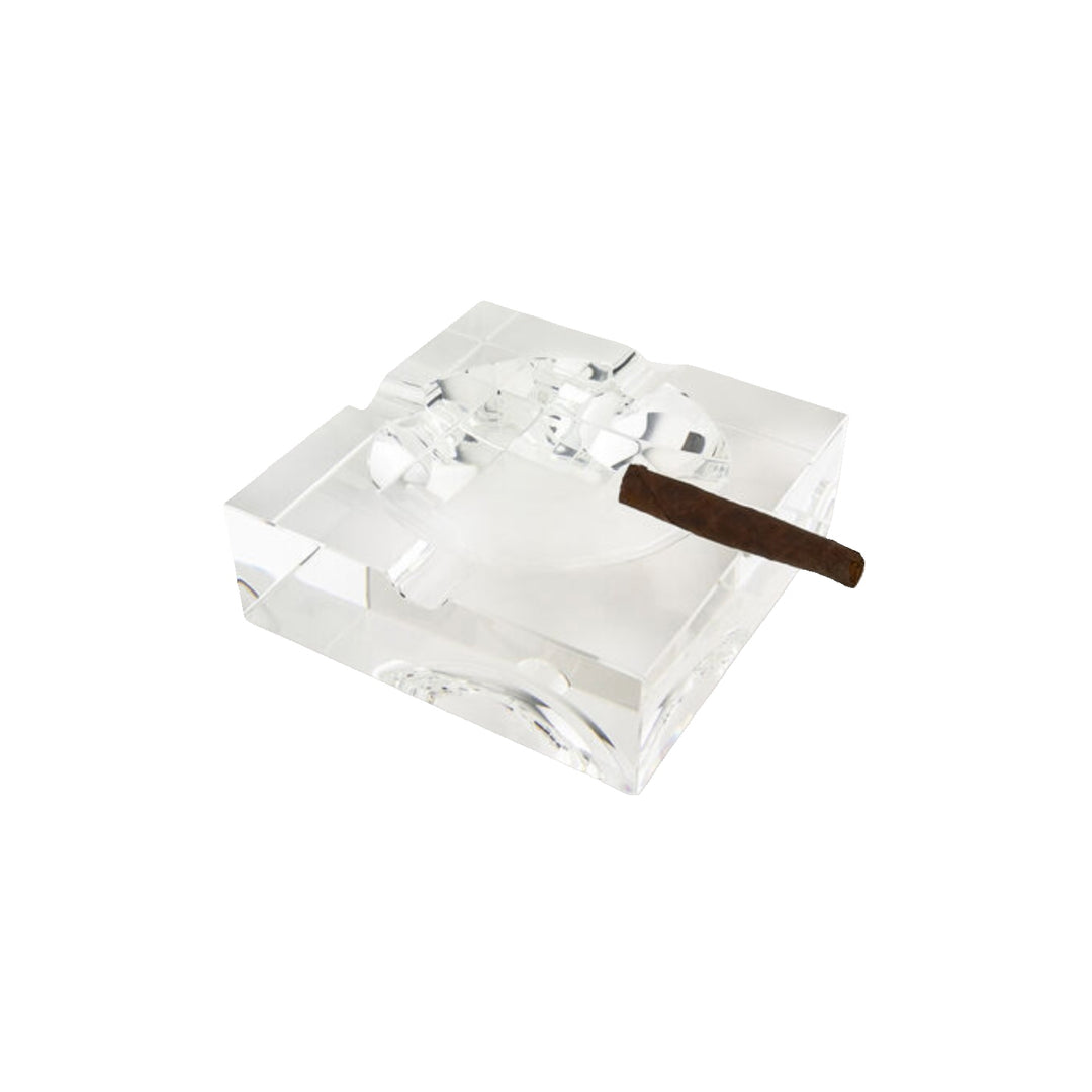 Crystal Square Cigar Ashtray
