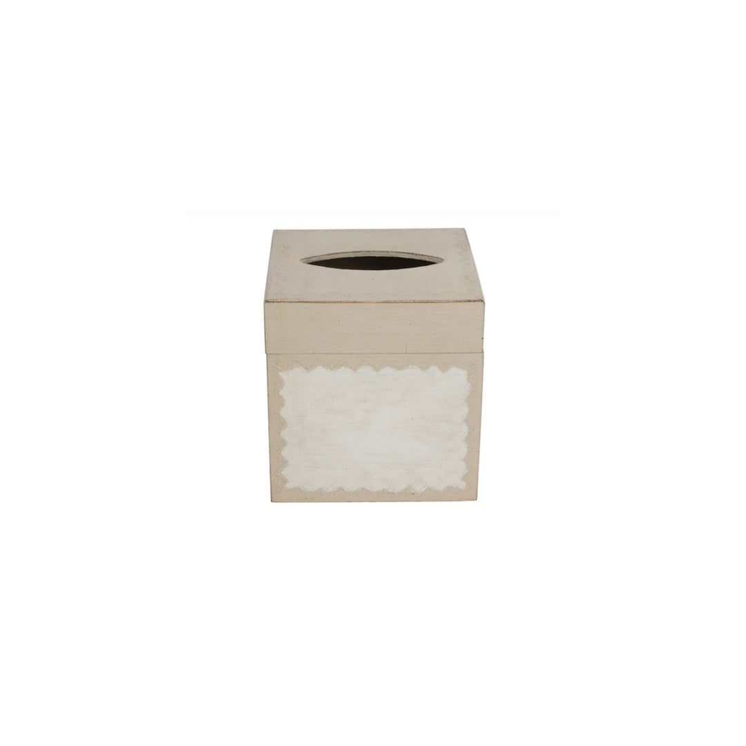 Florentine Wooden Tan Tissue Box