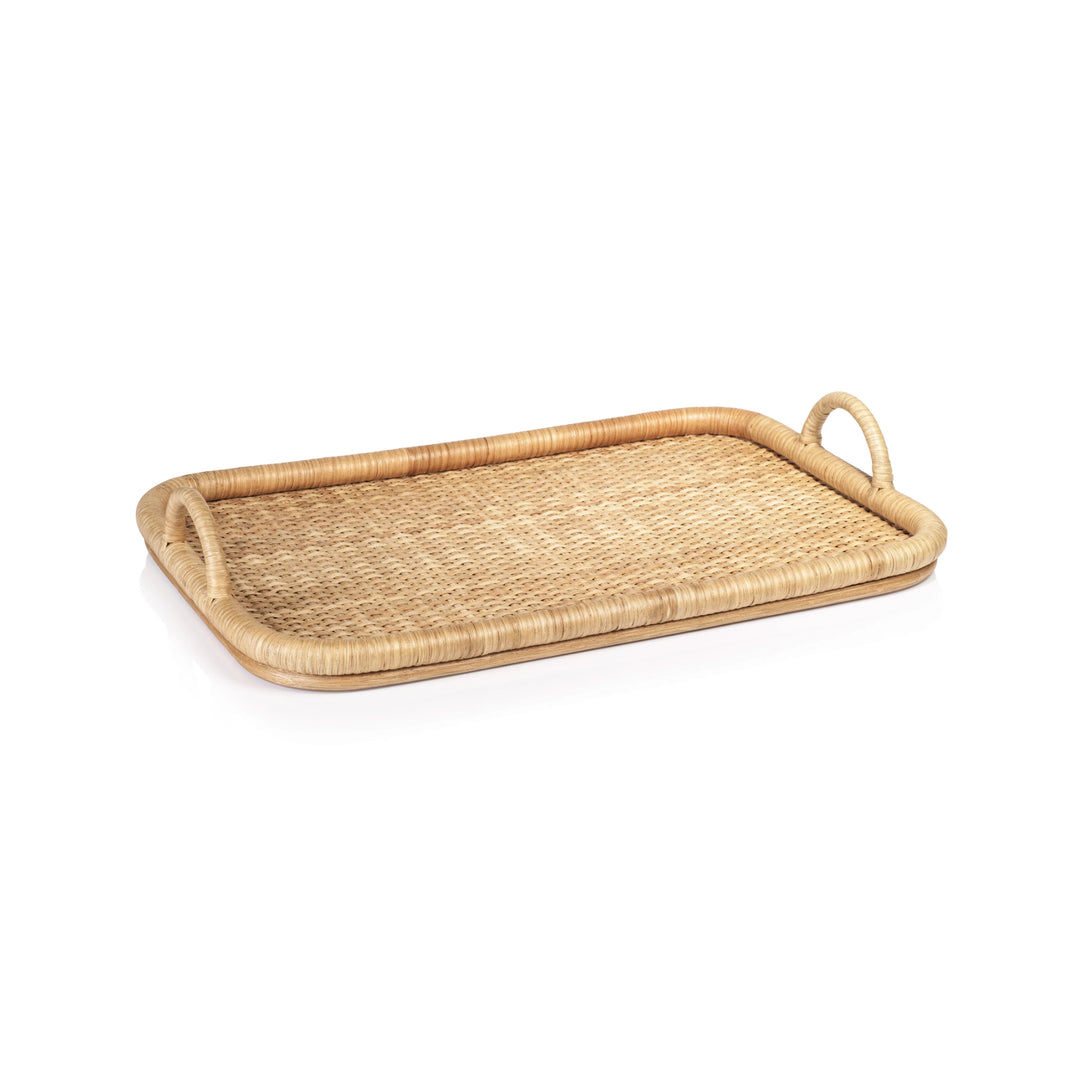 Tropique Rectangular Rattan Tray Large