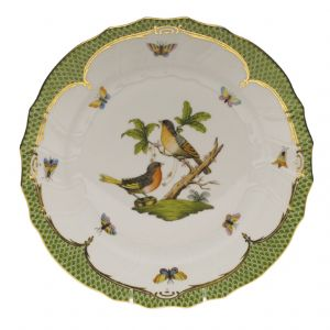 Rothschild Bird Green Border Dinner Plate