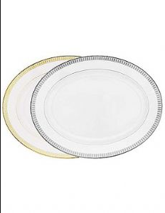 Plumes Gold Oval Platter