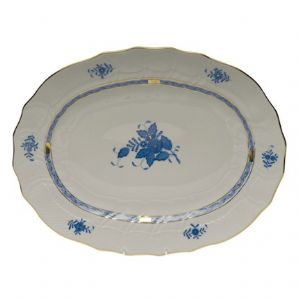 Chinese Bouquet Blue 17in Oval Platter