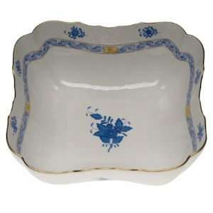 Chinese Bouquet Blue Square Salad Bowl