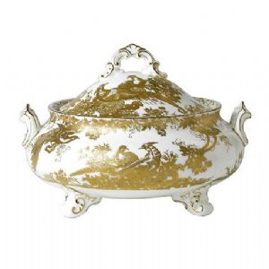 Gold Aves Covered Vegetable Dish