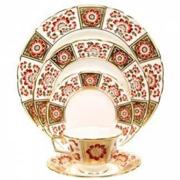 Derby Panel Red Salad Plate