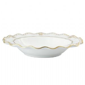 Elizabeth Gold Rim Soup Plate