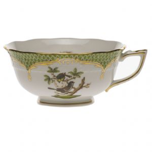 Rothschild Bird Green Border Cup & Saucer