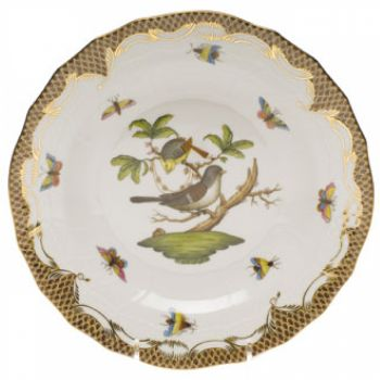 Rothschild Bird Chocolate Border Dessert Plate