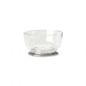 Pewter & Crystal Round Bowl Small