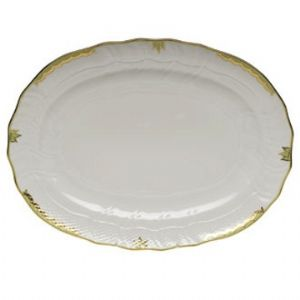 Princess Victoria Green Oval Platter