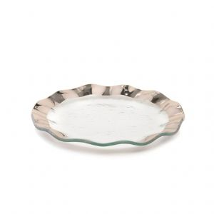 Ruffle Platinum Salad Plate