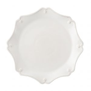 Berry & Thread Whitewash Charger Scallop