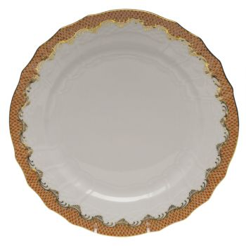 Rust Fish Scale Service Plate